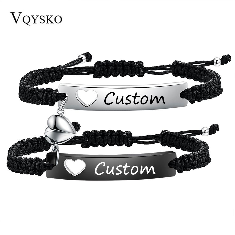 Men Accessories All - طقم أساور زوجية مخصصة من الفولاذ