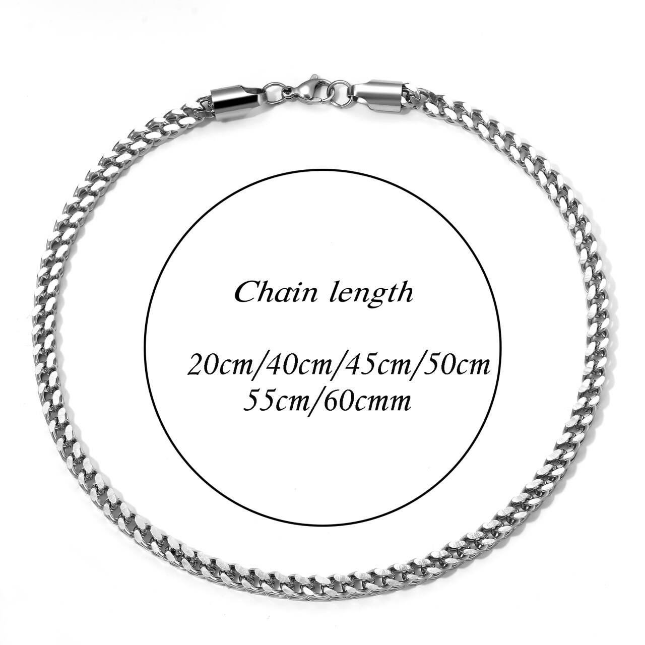 قلادة سلسلة من الفولاذ المقاوم - مراجعة Men Accessories Neck Chain وسعره