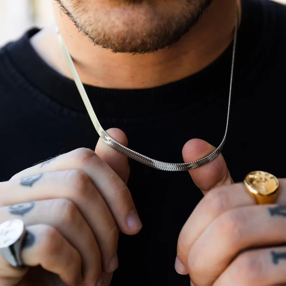 الفولاذ المقاوم للصدأ ثعبان سل - مراجعة Men Accessories Neck Chain وسعره