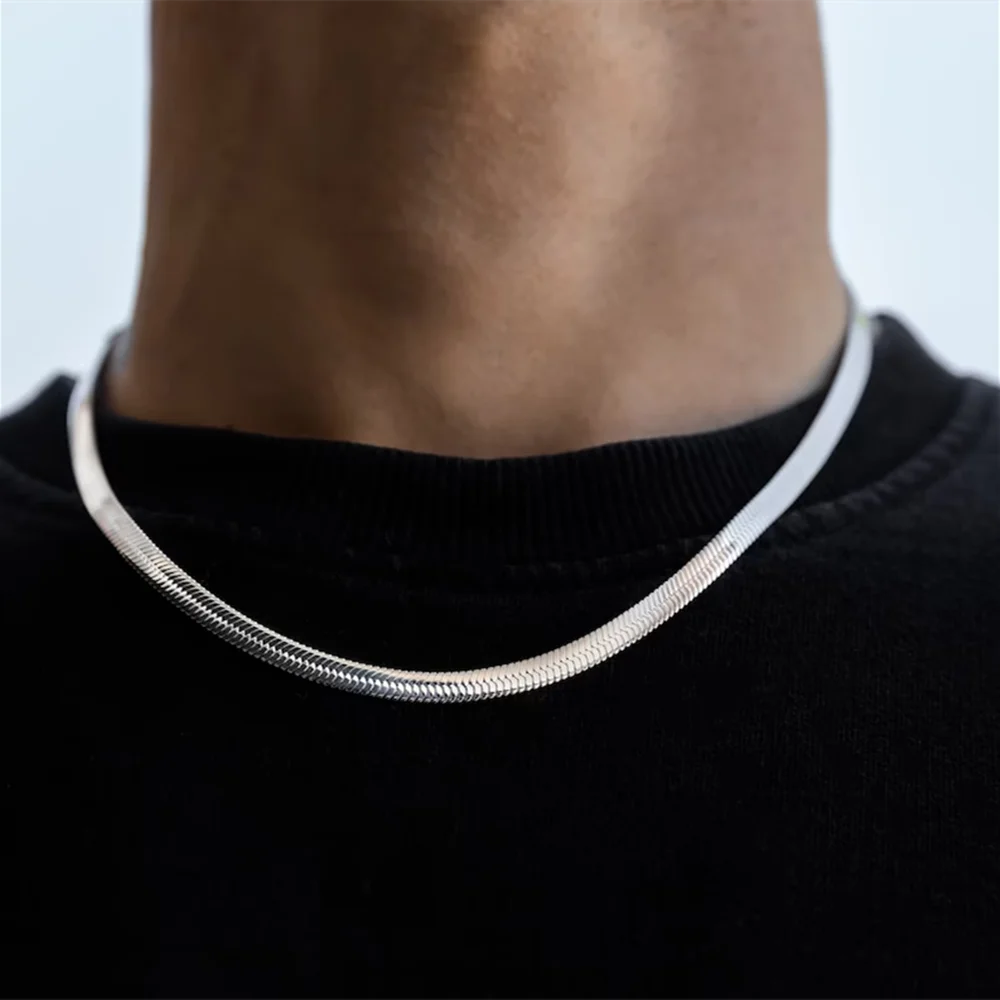 الفولاذ المقاوم للصدأ ثعبان سل - مراجعة Men Accessories Neck Chain وسعره