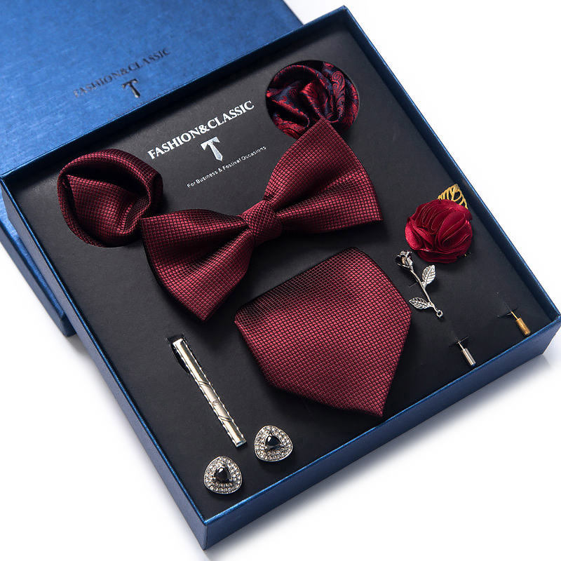 هدية العيد منديل جيب مربعات أز - مراجعة Neck Tie Set Box وسعره