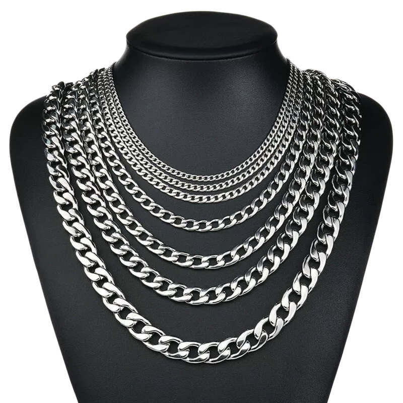YQ 3 مللي متر-10 مللي متر 316L - مراجعة Men Accessories Neck Chain وسعره