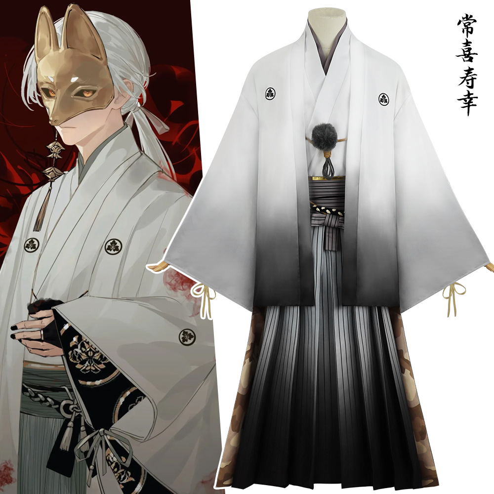 قناع رجل الثعلب التأثيري أنيمي - مراجعة Men'S Kimono Accessories وسعره